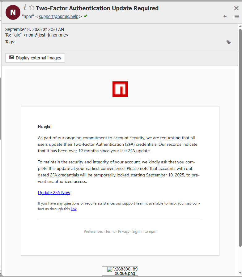 Supply chain attack targets npm, +2 Billion weekly npm downloads exposed