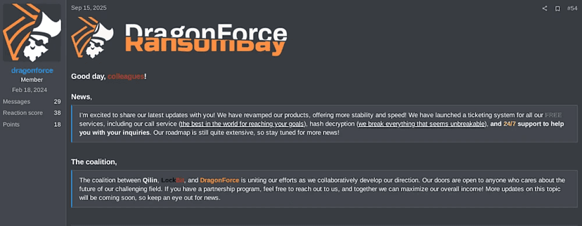 DragonForce, LockBit, and Qilin, a new triad aims to dominate the ransomware landscape