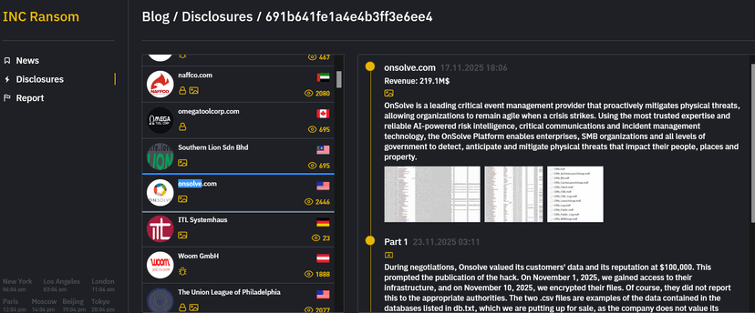 Emergency alerts go dark after cyberattack on OnSolve CodeRED