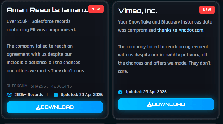 Vimeo confirms breach via third-party vendor impacts 119K users