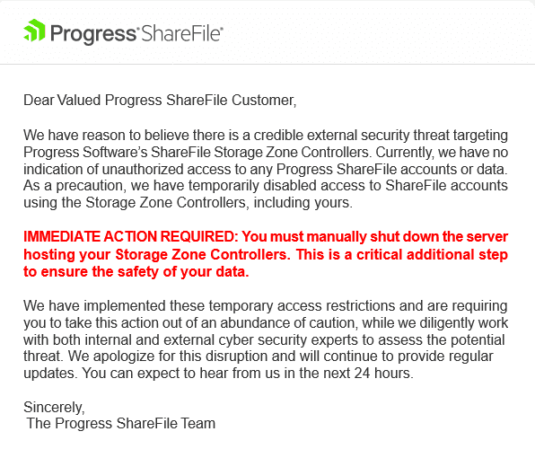 Progress Told ShareFile Customers to Pull the Plug on Their Servers. Here’s What We Know.