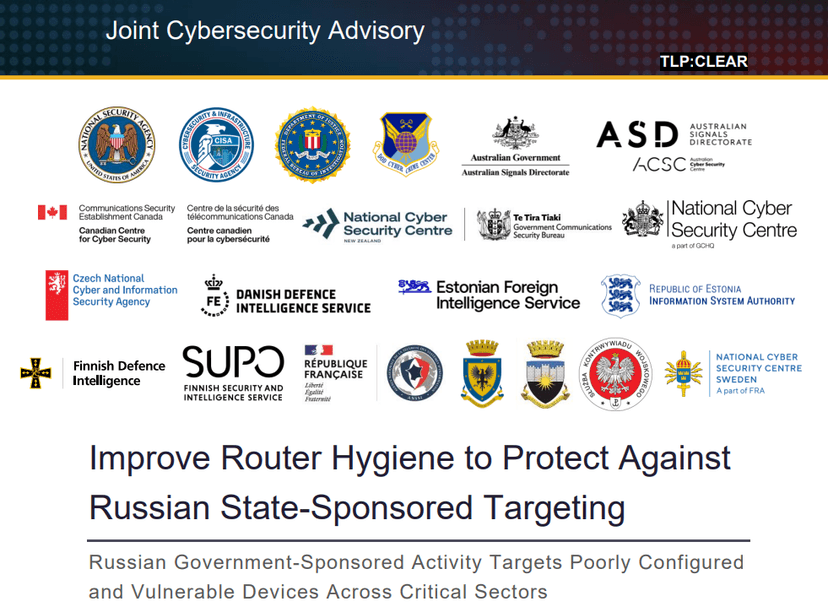 US and allied Governments' Recommendations: Securing Network Devices Against Russian APT Groups