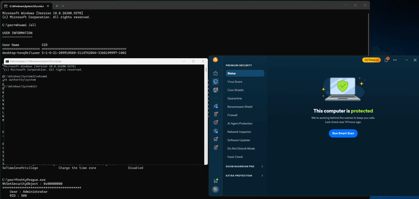 Chaotic Eclipse Releases GenDigital Avast Antivirus ZeroDay PrettyPrague