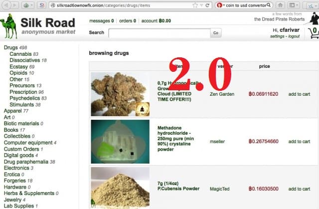 The Silk Road black market reloaded … 2.0 is out!