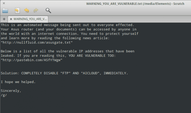 Asus router users still vulnerale to remote hacking