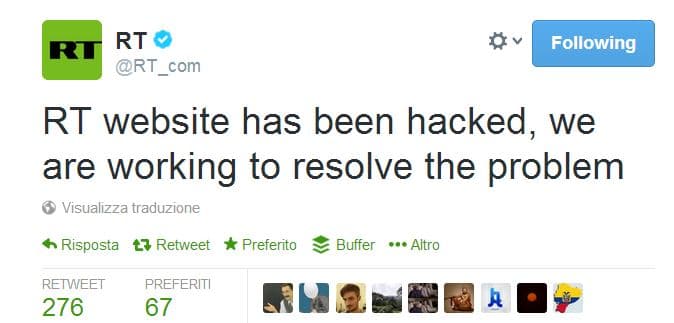 Russia Today hacked, tensions from Crimea to cyberspace
