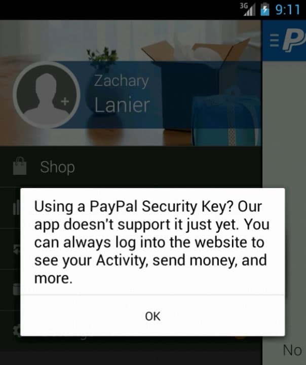 PayPal two-factor authentication for mobile apps is flawed