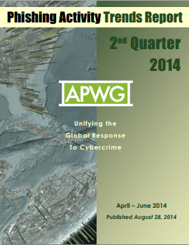 APWG Q2 2014 report, phishing is even more dangerous