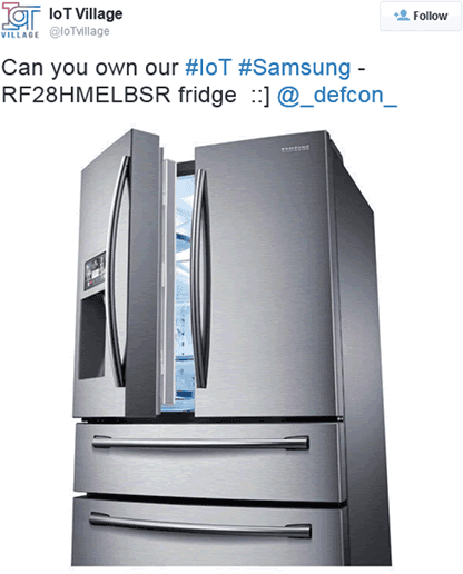 Samsung smart fridge opens Gmail login to hack
