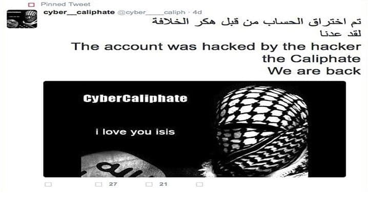 Cyber Caliphate Hacks 54k Twitter accounts, including ones of CIA and FBI officials
