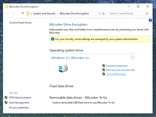 Microsoft maintains the recovery key of your new PC
