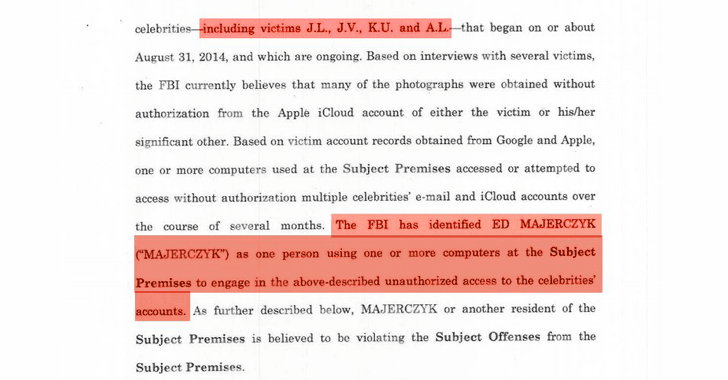 Feds arrested hackers involved in the Fappening Hack Investigation
