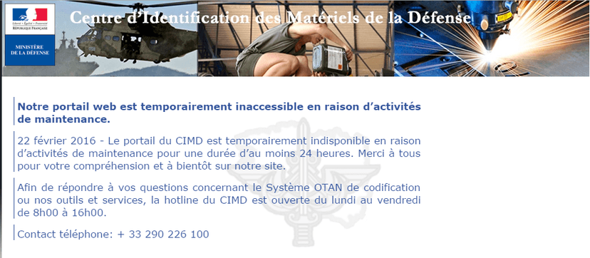 Anonymous hacked the France’s Ministry of Defense portal CIMD (Centre d’Identification des Materiels de la Defense)