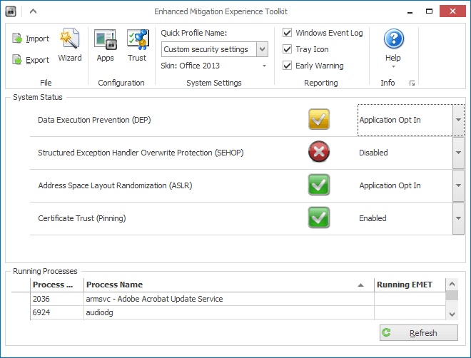Using the Microsoft EMET security tool to hack itself