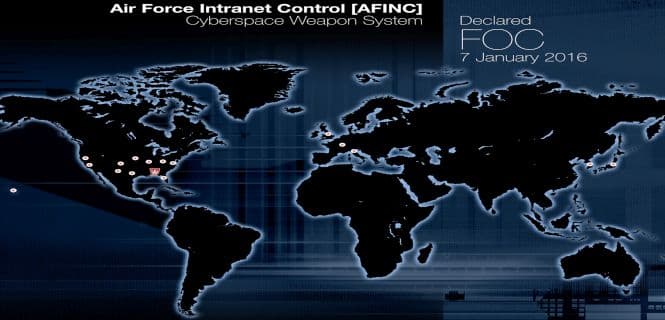 Air Force Intranet Control, the first Cyberspace Weapon System is operative