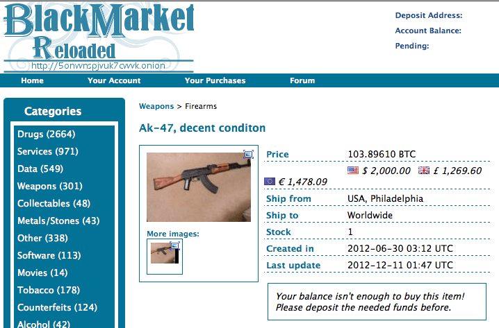 Journalists get scammed trying to buy an AK47 in the Dark Web