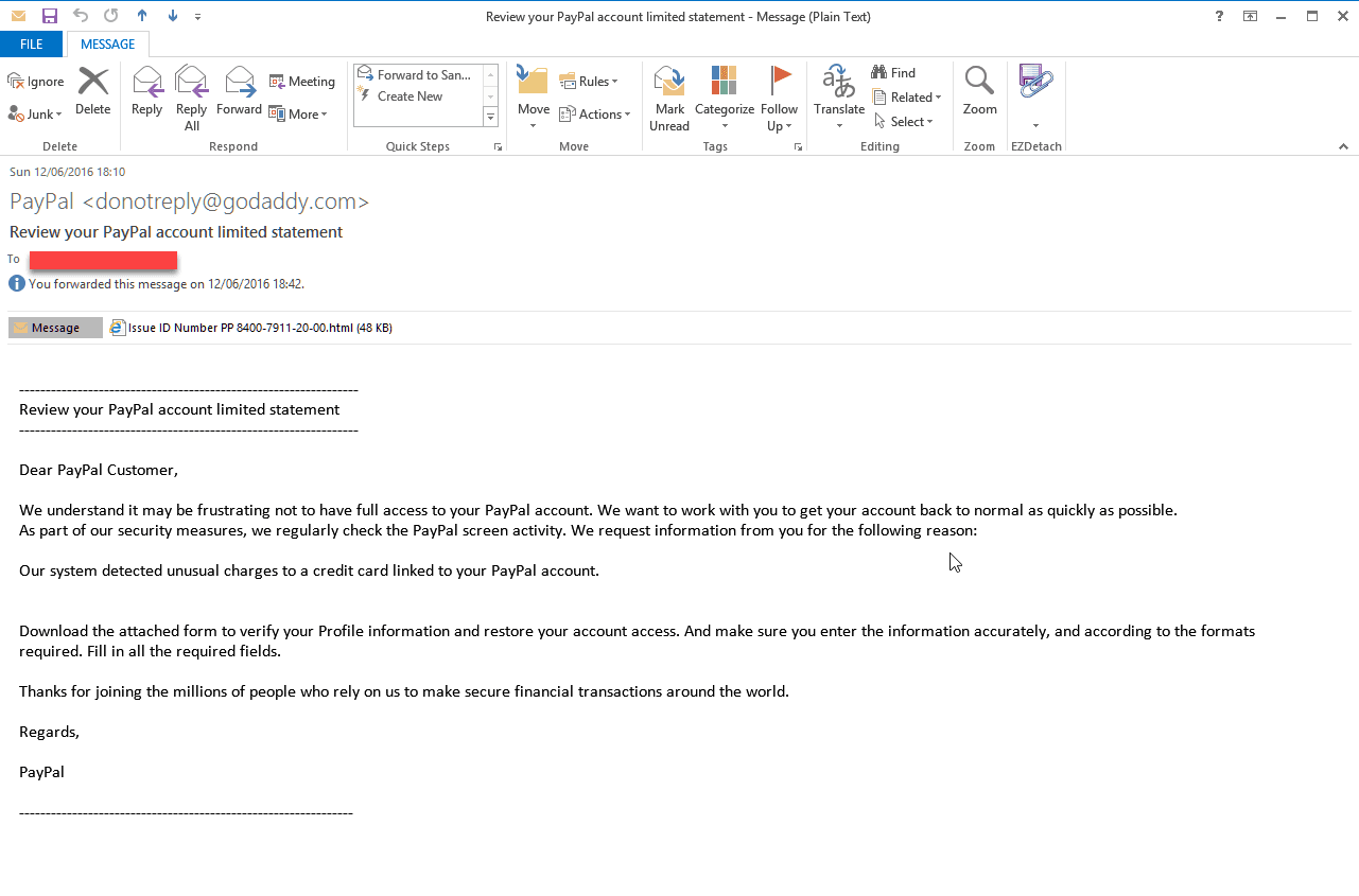 Be careful, a new phishing tactic targets PayPal users