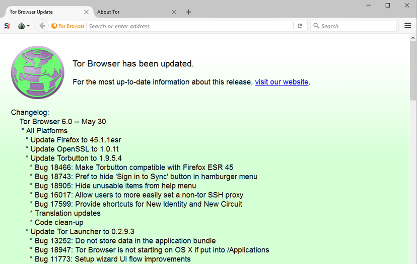 Tor Browser 6.0 is out with significant privacy and security improvements