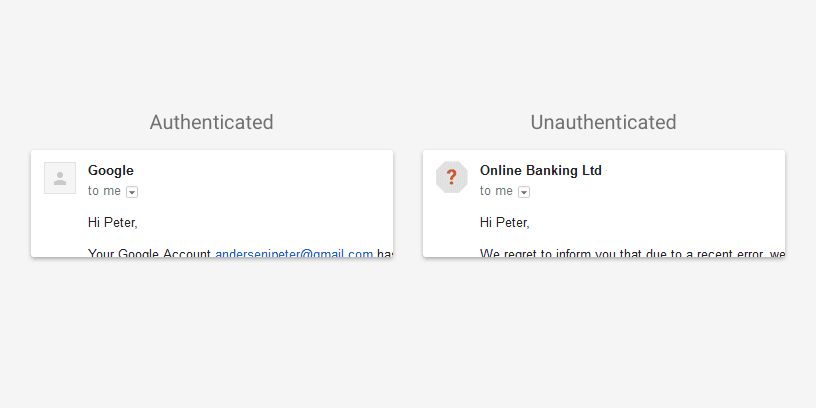 Safe Browsing, Gmail will warn of emails from unauthenticated senders