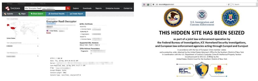 The fall of the Encryptor RaaS also thanks to Shodan