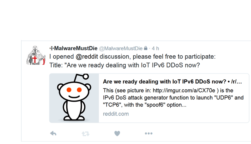 Exclusive: MalwareMustDie spotted a new IoT Linux/IRCTelnet malware made in Italy