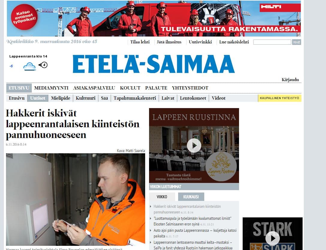 What does a DDoS with everyday life? DDoS knocks out building control systems in Finland