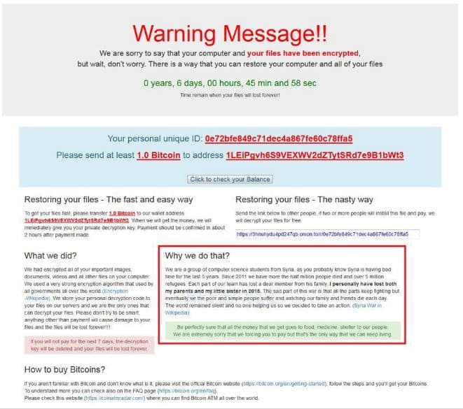 Popcorn Time ransomware, pay up the ransom or spread it to decrypt the files