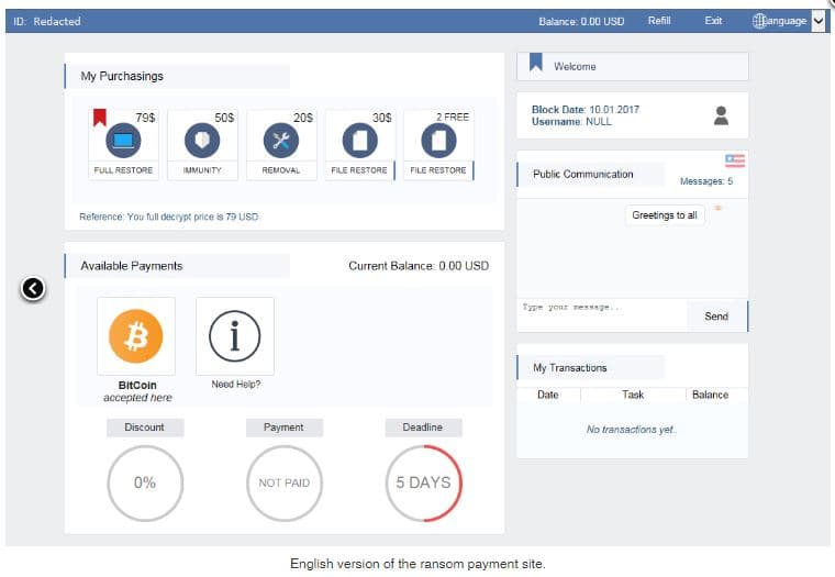 Spora Ransomware allows victims to pay for immunity from future attacks