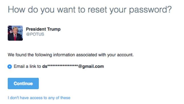 A hacker confirmed that President Trump Twitter account is linked to a private account
