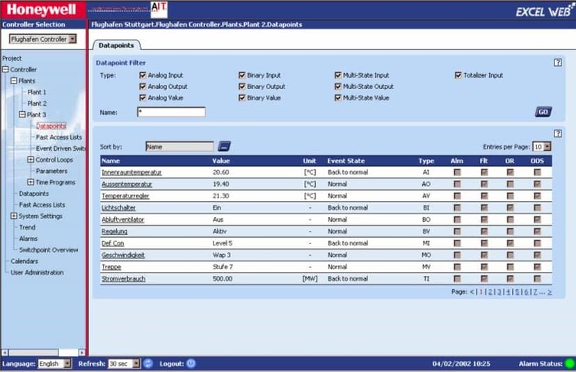 SCADA Honeywell XL Web II Controller exposed password in clear text
