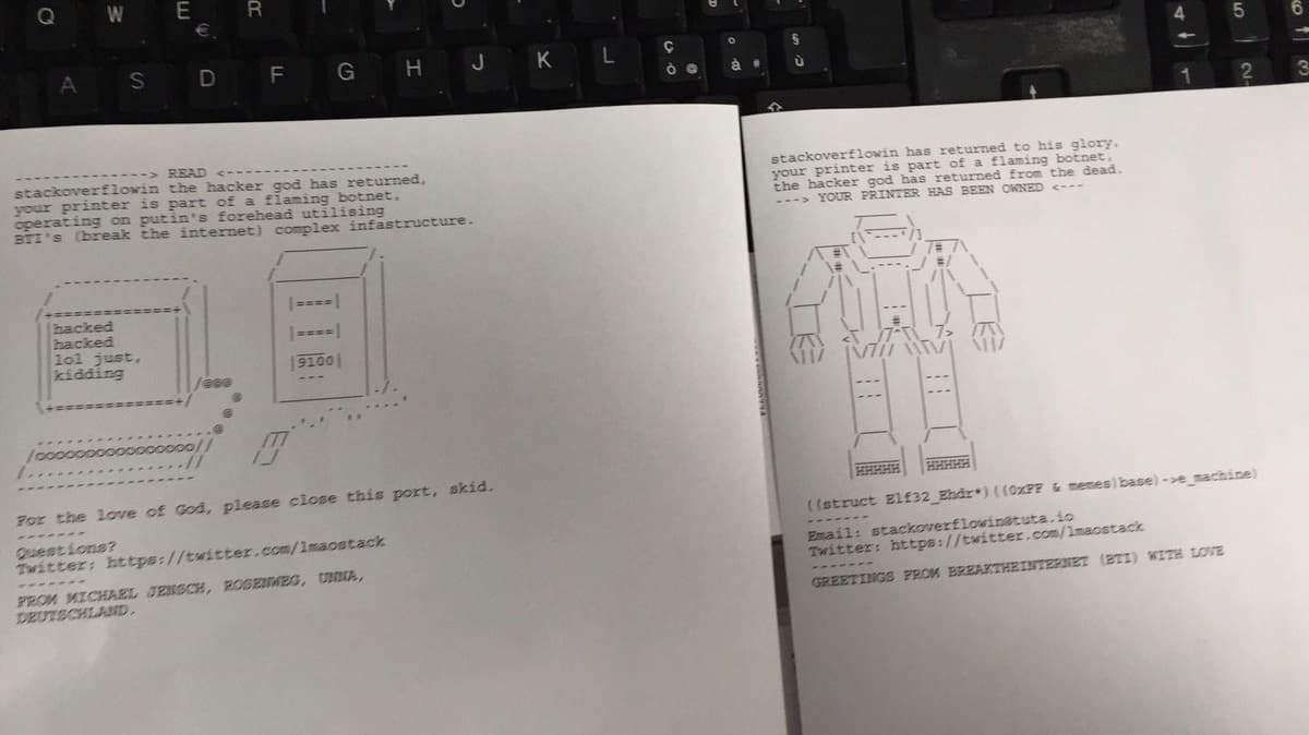 A Hacker hijacked over 150,000 Printers publicly exposed online