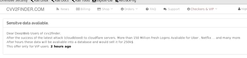 Carder forum claims 150 million logins for sale from CloudBleed case