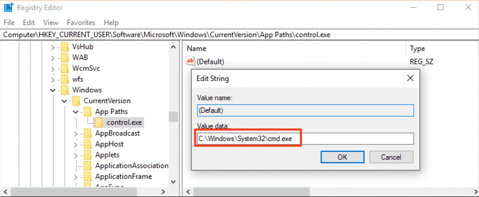 Researcher leveraged App Paths to bypass User Account Control in Windows 10