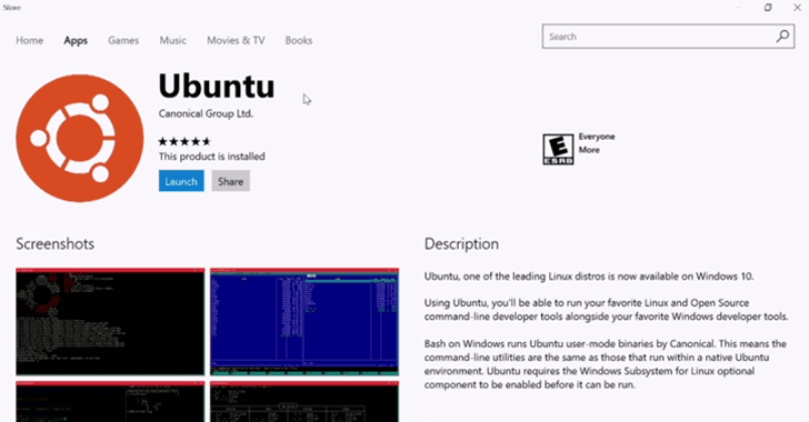 Bashware attack, how to run Linux malware on Windows systems