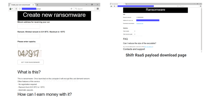 Shifr RaaS lets create a simple ransomware with just 3 steps