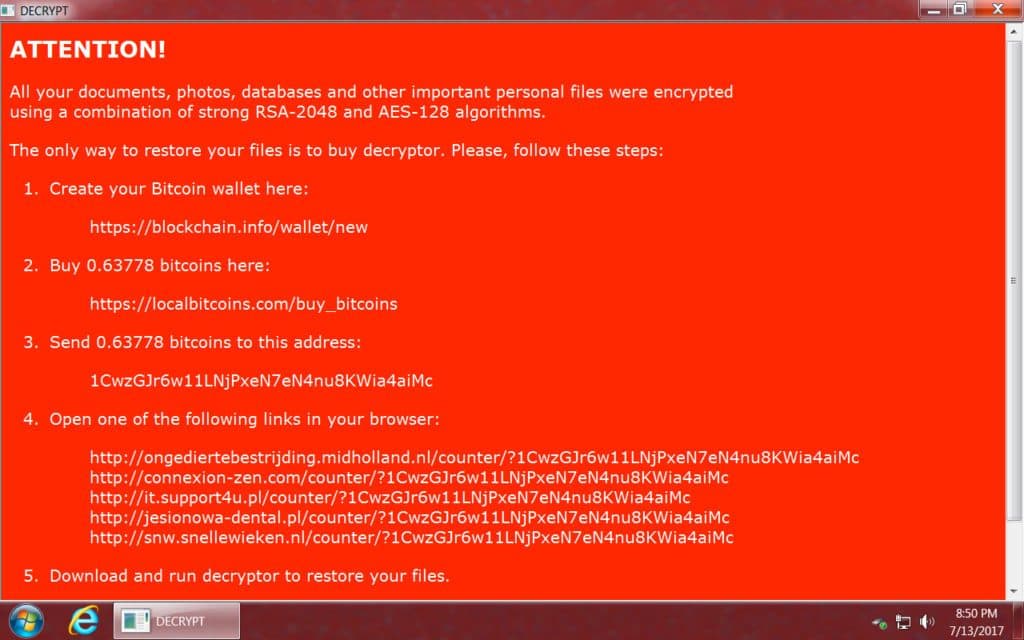 NemycodAES ransomware