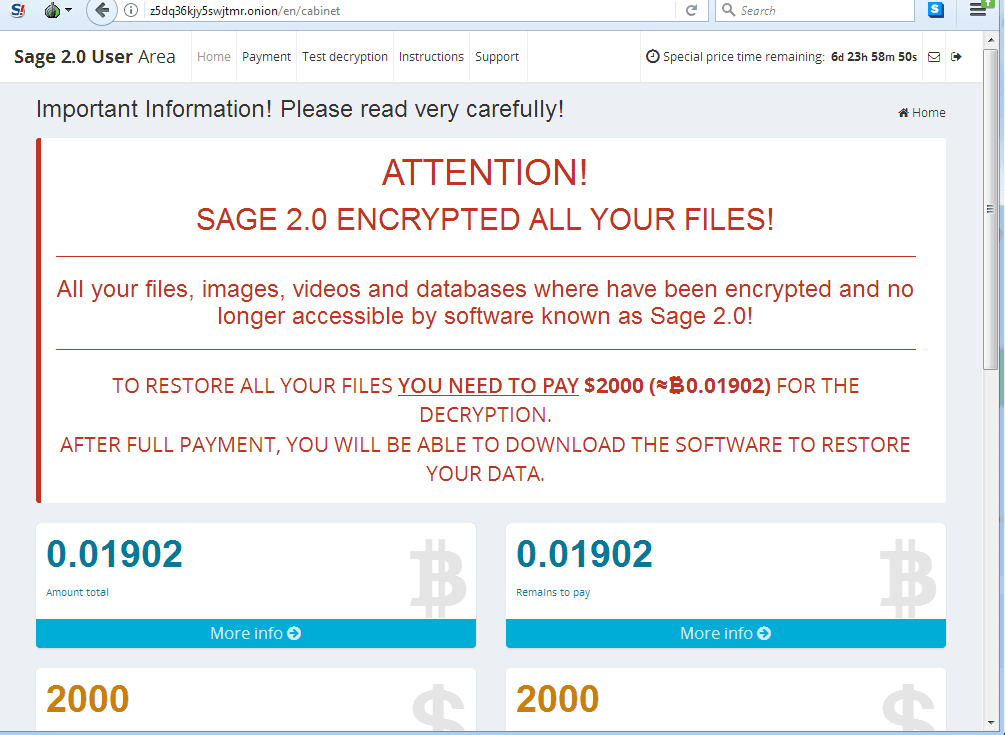 sage ransomware