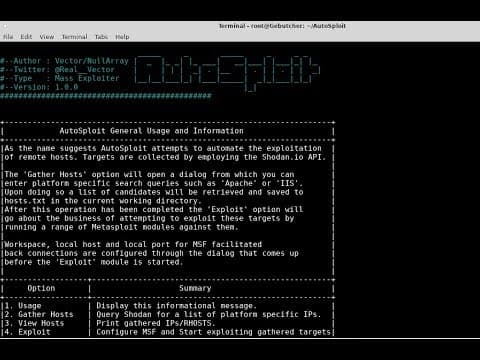 Automated Hacking Tool Autosploit Cause Concerns Over Mass Exploitation