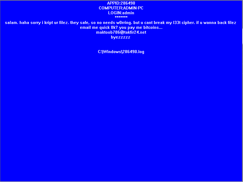 CSE Malware ZLab – Malware Analysis Report: A new variant of Mobef Ransomware