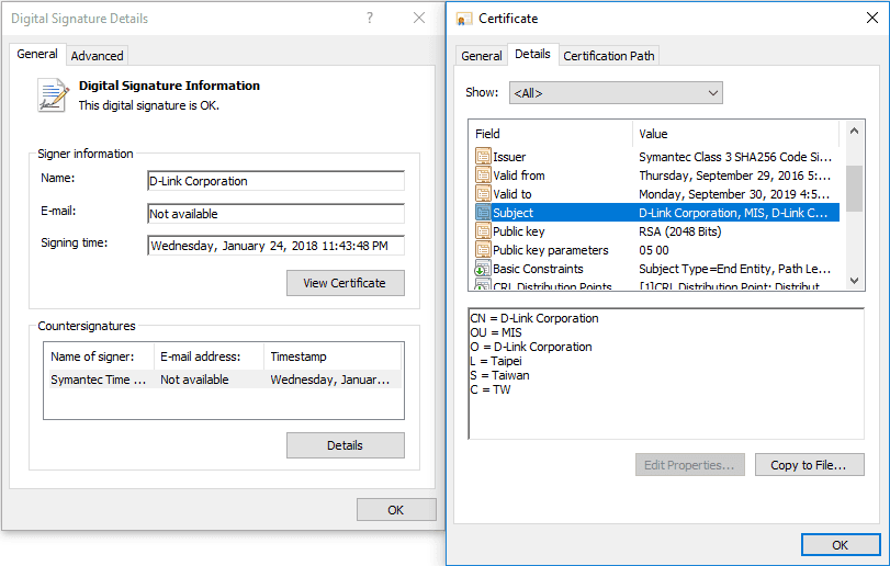 BlackTech APT using stolen D-Link certificates to spread malware