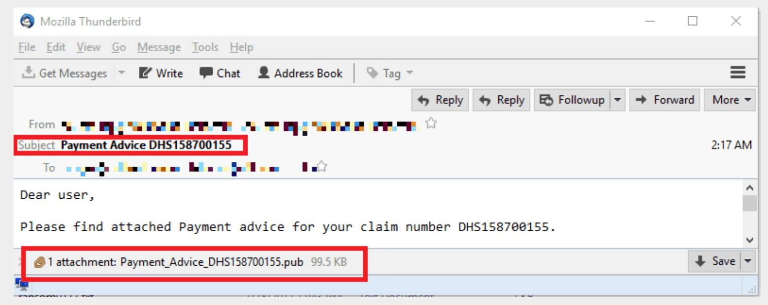 Unusual Malspam campaign targets banks with Microsoft Publisher files