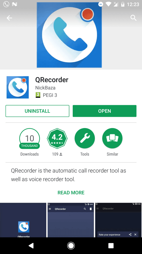 QRecorder app malware