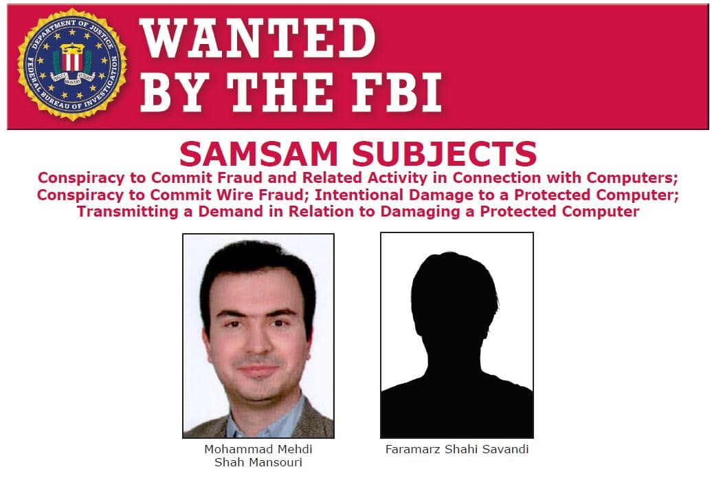 U.S. DoJ charges Iranian duo over SamSam Ransomware activity