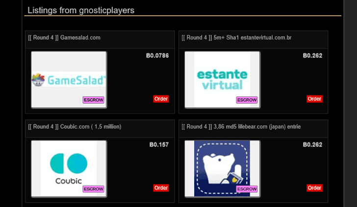 gnosticplayers offers 26 Million new accounts for sale on the Dark Web