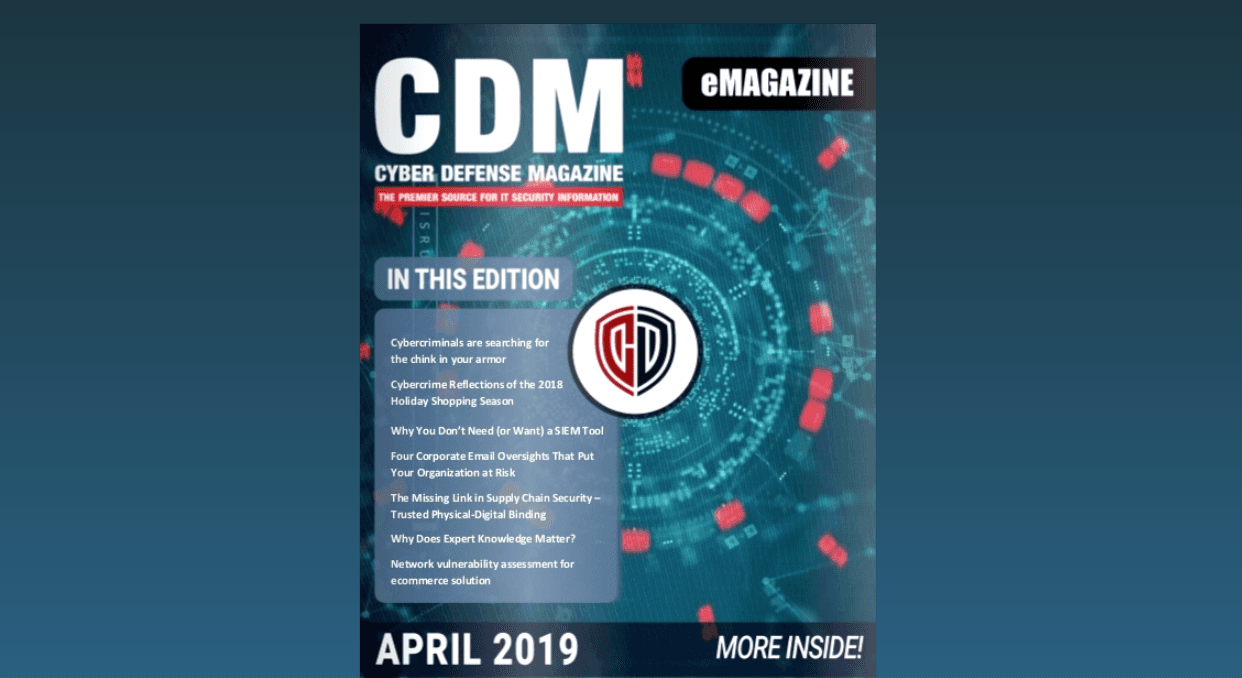 Cyber Defense Magazine April 2019 2