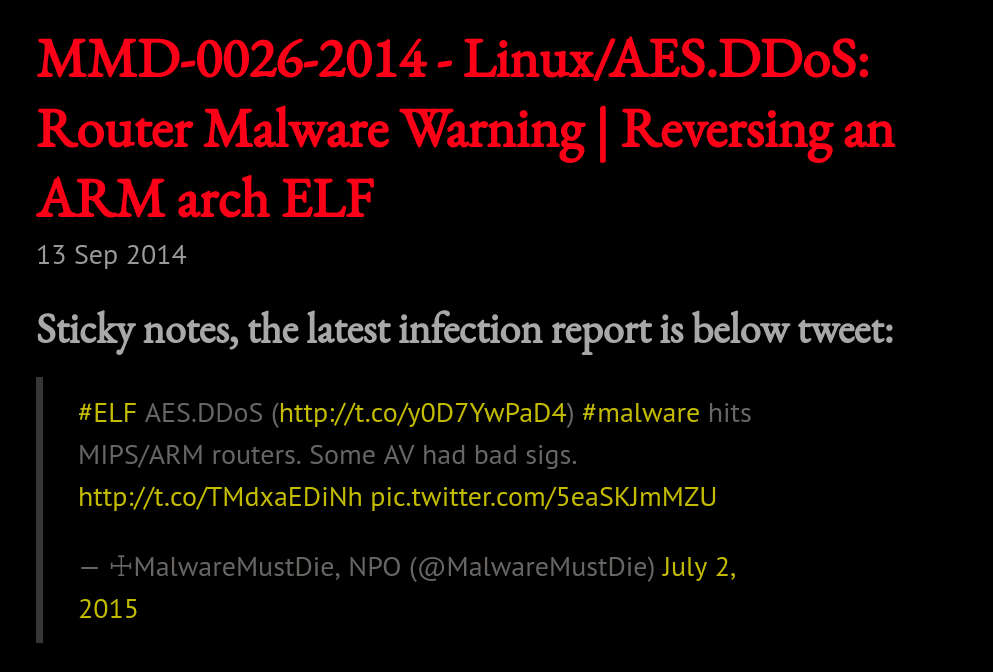 Elknot DDoS