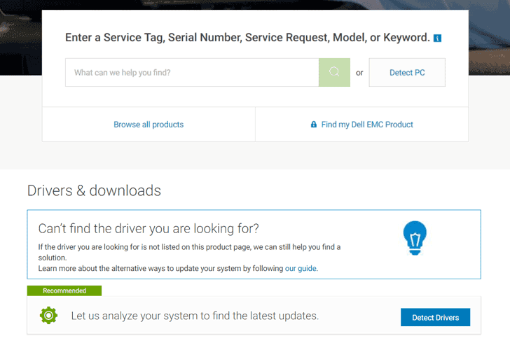 Dell SupportAssist tool