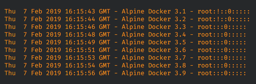 Docker null pwd