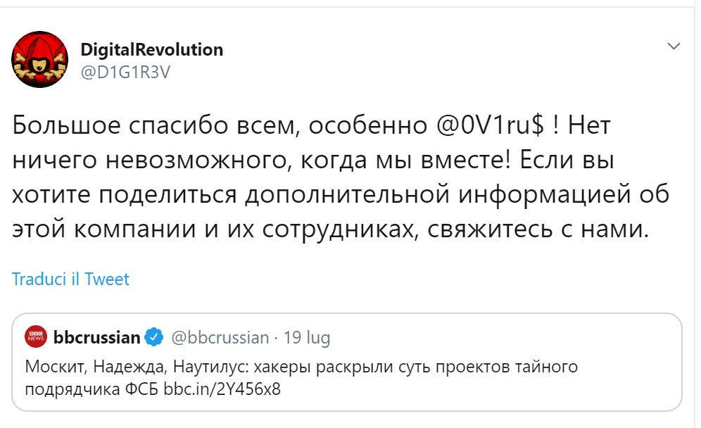 FSB contractor hacked